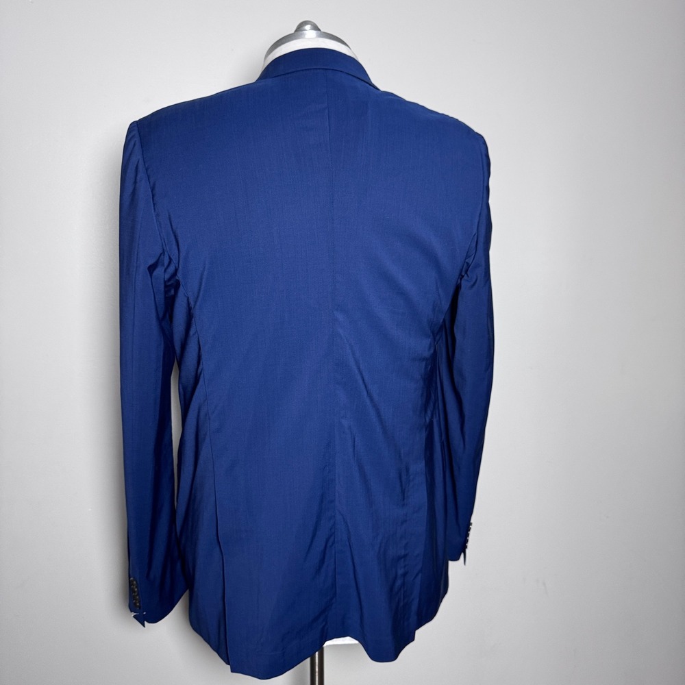 Bonobos Blazer Mens 50L Blue Solid Wool Lanificio Comero Italian Fabric Standard - Picture 3 of 6